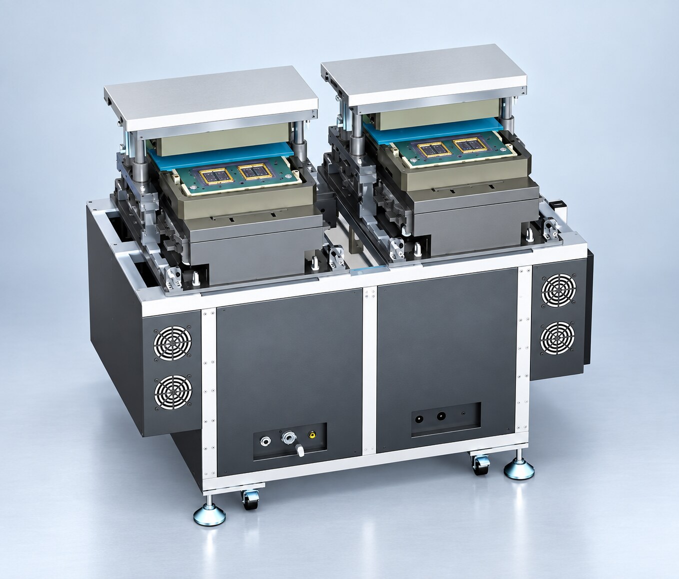 Professional render of the Axis-Tec dual-chamber TPH MEMS sensor stimulus unit