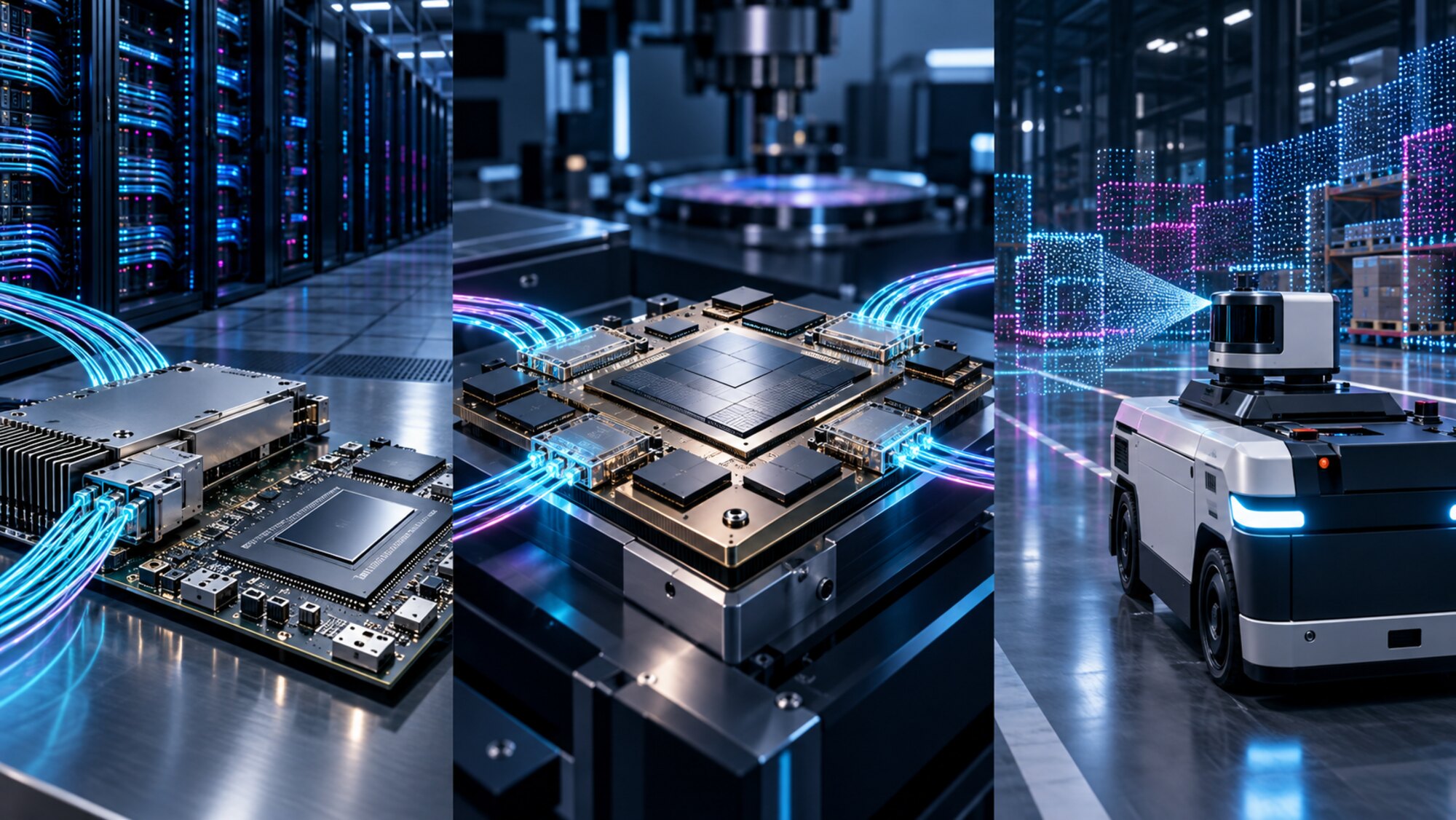 Representative applications of silicon photonics in co-packaged optics, AI optical interconnect and digital LiDAR